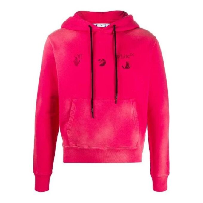 Sudadera con capucha y logo descolorido FW20, rosa
