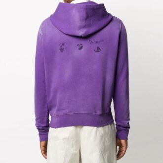 Sudadera con capucha y logo difuminado FW20, morada