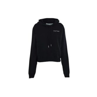 Sudadera con capucha y logo Off-White, negra