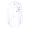 Sudadera con capucha y logo Off-White SS21, color blanco