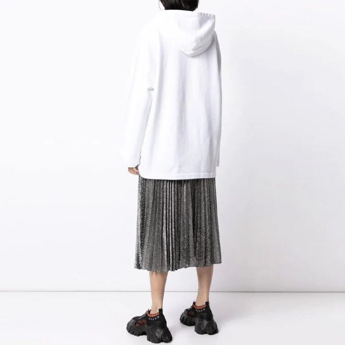 Sudadera con capucha y logo Off-White SS21, color blanco