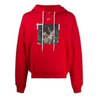 Sudadera con capucha y logo Pascal esquelético de Arrows para hombre, color rojo