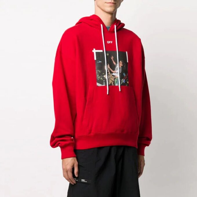 Sudadera con capucha y logo Pascal esquelético de Arrows para hombre, color rojo