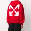 Sudadera con capucha y logo Pascal esquelético de Arrows para hombre, color rojo