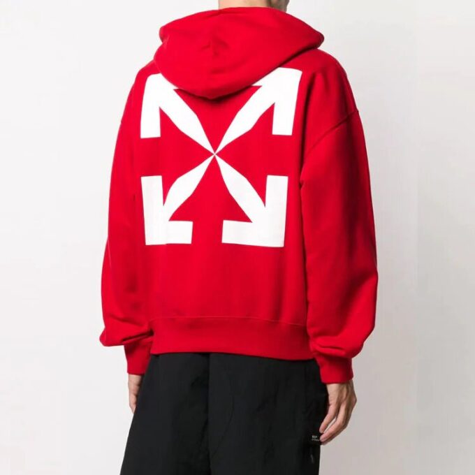 Sudadera con capucha y logo Pascal esquelético de Arrows para hombre, color rojo