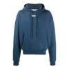 Sudadera con capucha y logotipo bordado para hombre, azul