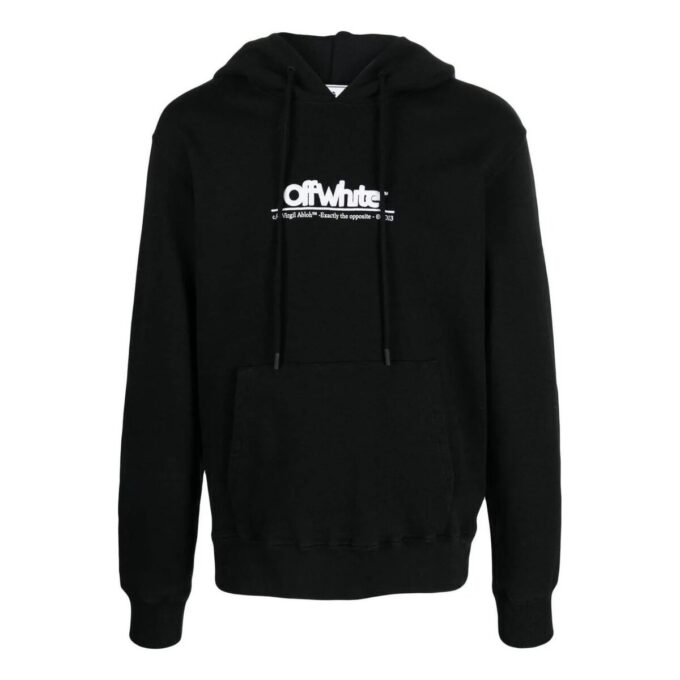 Sudadera con capucha y logotipo grande «Negro»