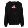 Sudadera con capucha y logotipo impreso «Negro»