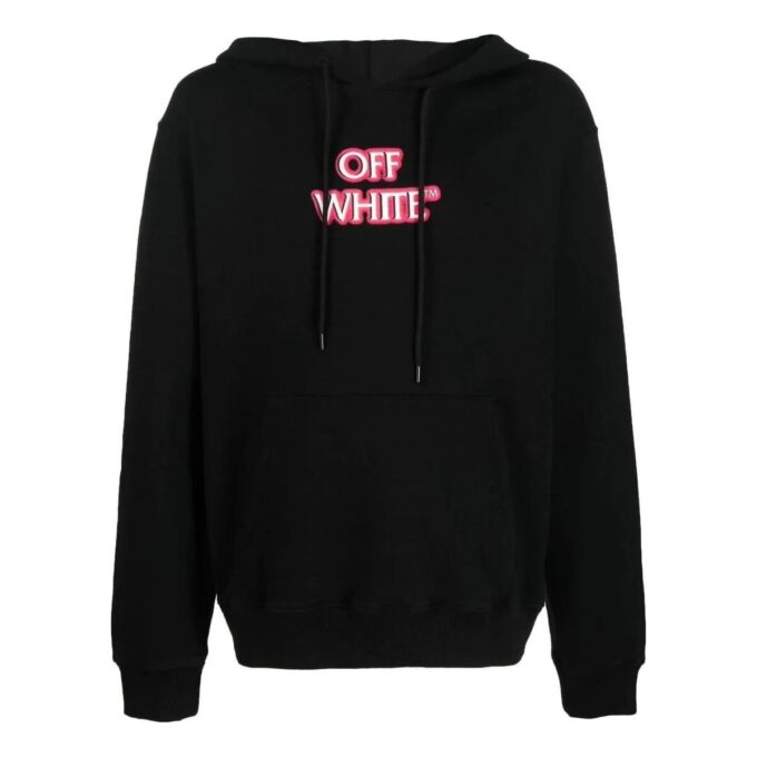 Sudadera con capucha y logotipo impreso «Negro»