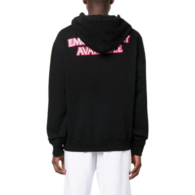 Sudadera con capucha y logotipo impreso «Negro»