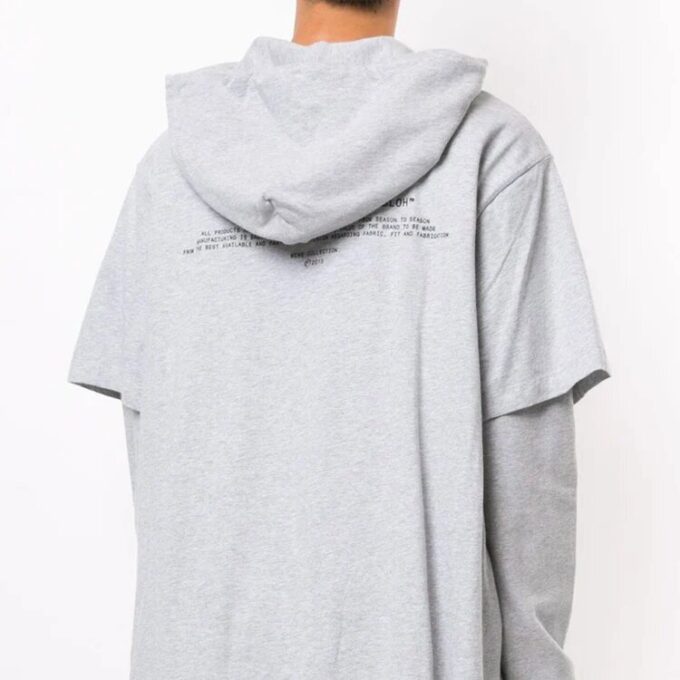 Sudadera con capucha y logotipo Pivo Flash aplicado para hombre, gris, FW20