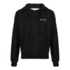 Sudadera con cordón y logo Off-White para hombre, temporada FW21, corte holgado, color negro