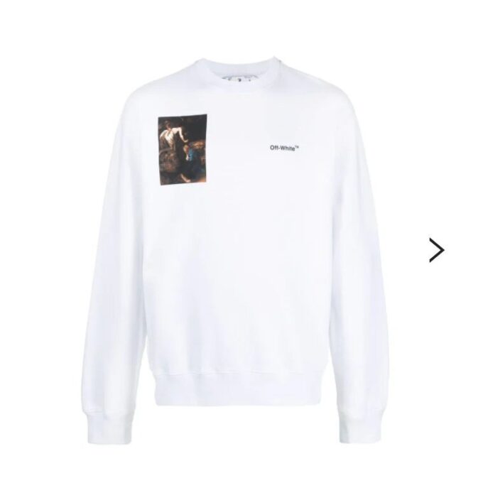 Sudadera con estampado de Caravaggio «Blanco»