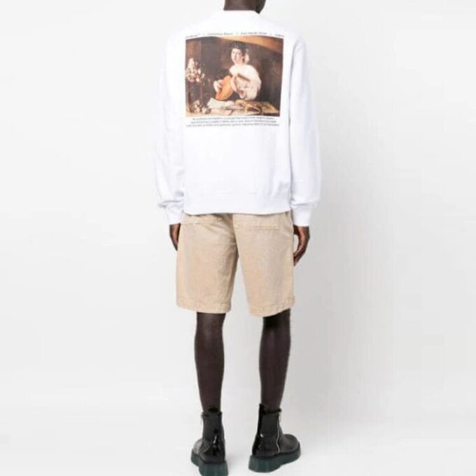 Sudadera con estampado de Caravaggio «Blanco»