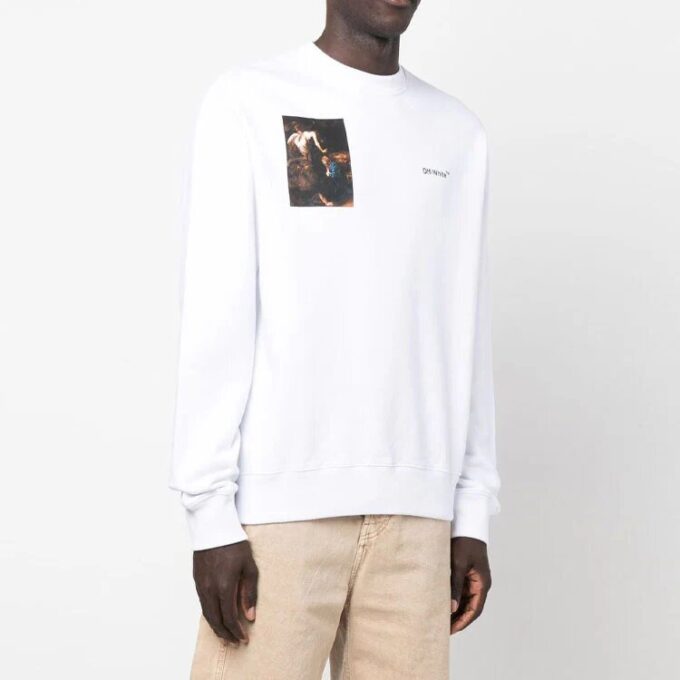 Sudadera con estampado de Caravaggio «Blanco»