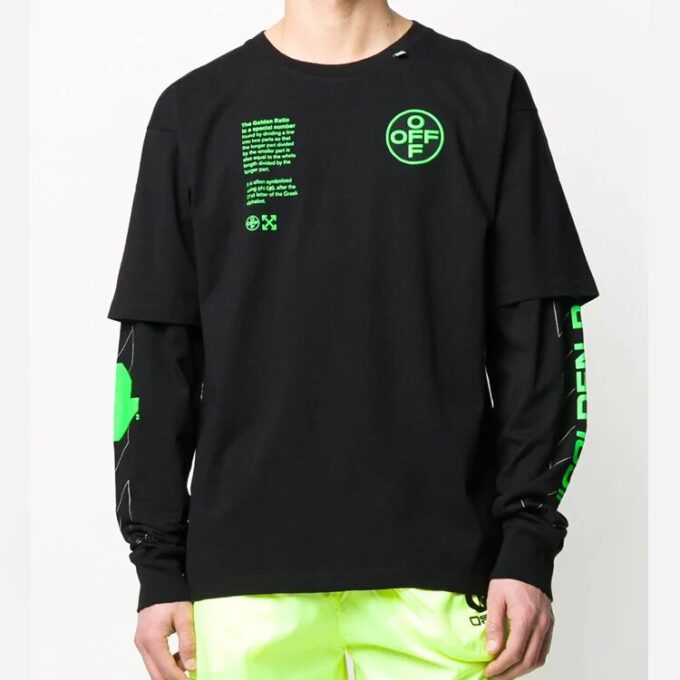 Sudadera con estampado de la proporción áurea