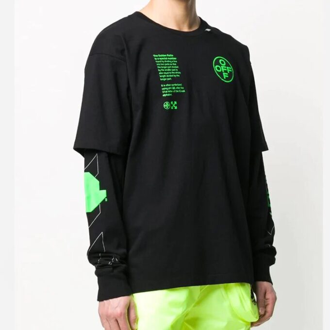 Sudadera con estampado de la proporción áurea
