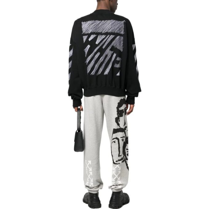 Sudadera con estampado Scribble Diag