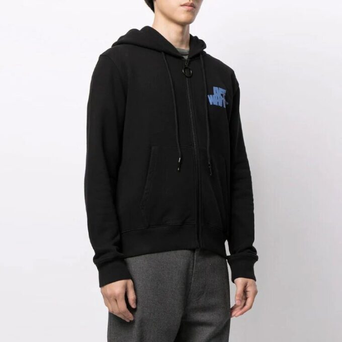 Sudadera con logo Hand Off para hombre, colección primavera-verano 2021, color negro