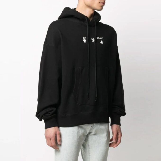 Sudadera con logo para hombre SS21, oversize, negra