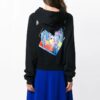 Sudadera corta con capucha Off-White Microenvironment Negra