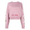 Sudadera corta de algodón Off-White C O Virgil Abloh FW Cherry Blossom
