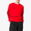 Sudadera de algodón con cuello redondo y logotipo para hombre SS19 «Impressionism» – Rojo