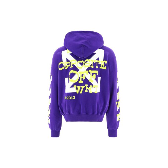Sudadera de algodón con flechas opuestas