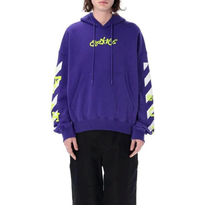 Sudadera de algodón con flechas opuestas