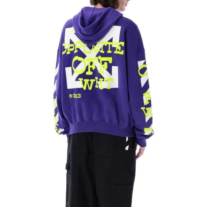 Sudadera de algodón con flechas opuestas