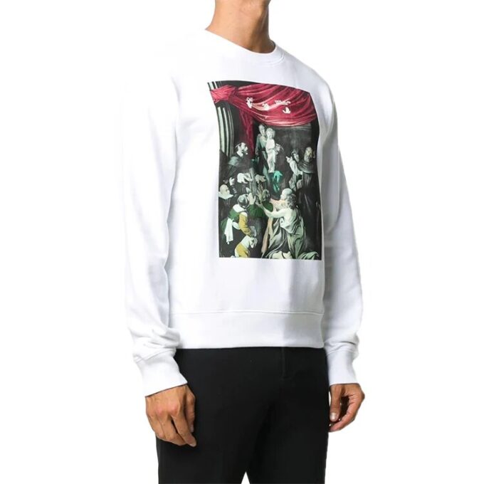Sudadera de cuello redondo con estampado Caravaggio FW20