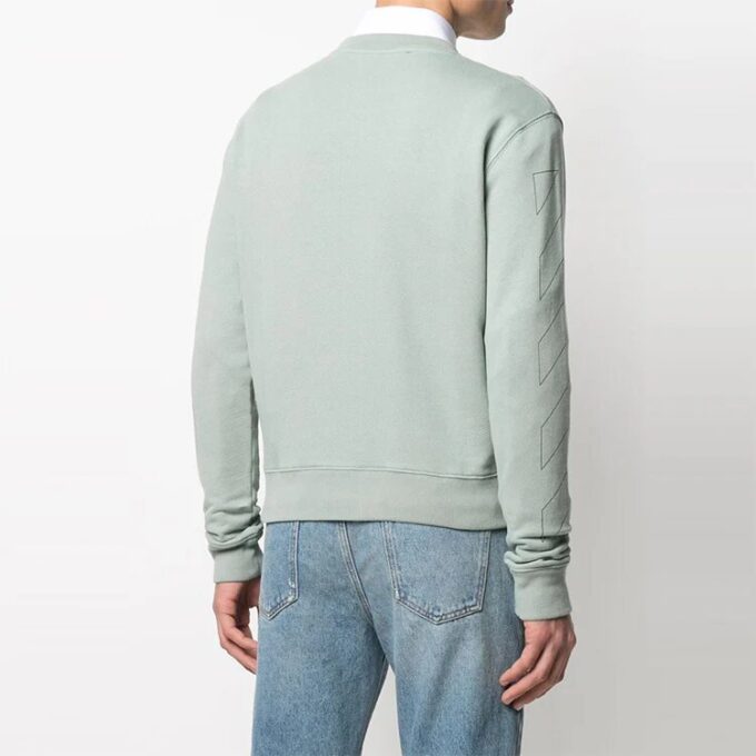 Sudadera de cuello redondo con logotipo «Jadeite/Negro»