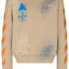 Sudadera de cuello redondo con salpicaduras de pintura Off-White x Browns 50 para hombre