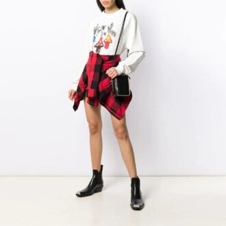 Sudadera de cuello redondo Off-White Graft Arrows en blanco
