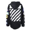 Sudadera de felpa con capucha y cremallera de manga larga para hombre, color negro