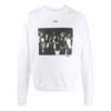 Sudadera de manga larga con cuello redondo y logo para hombre SS20 con efecto pintura en spray