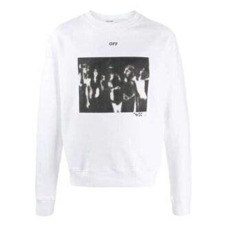 Sudadera de manga larga con cuello redondo y logo para hombre SS20 con efecto pintura en spray