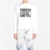 Sudadera de manga larga con cuello redondo y logo para hombre SS20 con efecto pintura en spray