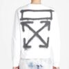 Sudadera de manga larga con cuello redondo y logo para hombre SS20 con efecto pintura en spray