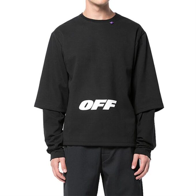 Sudadera de manga larga de algodón para hombre
