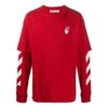 Sudadera de manga superpuesta con rayas diagonales O20