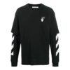 Sudadera de manga superpuesta con rayas diagonales O20