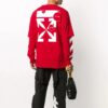 Sudadera de manga superpuesta con rayas diagonales O20