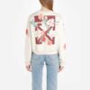 Sudadera de moda de lujo Off-White «Blanco crema»