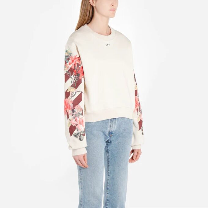 Sudadera de moda de lujo Off-White «Blanco crema»