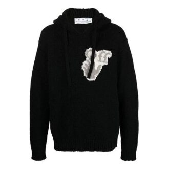 Sudadera de punto con capucha «Black»