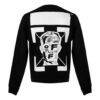 Sudadera FW20 con cara enmascarada y flecha «Negro y blanco»