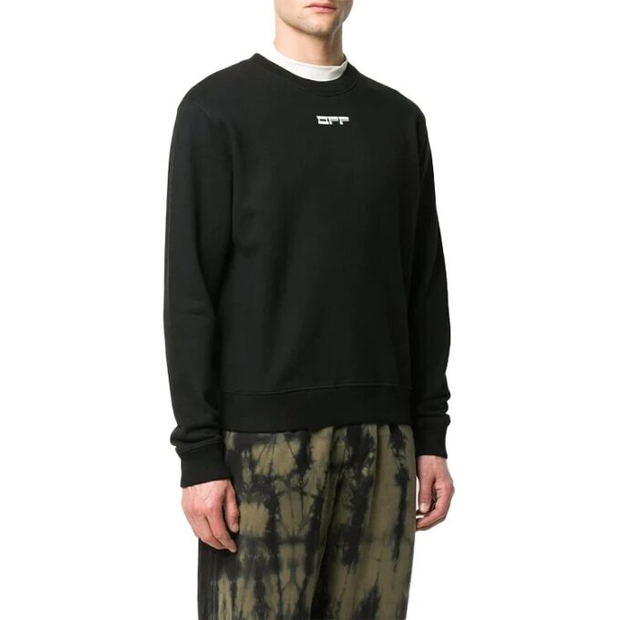Sudadera FW20 con cara enmascarada y flecha «Negro y blanco»