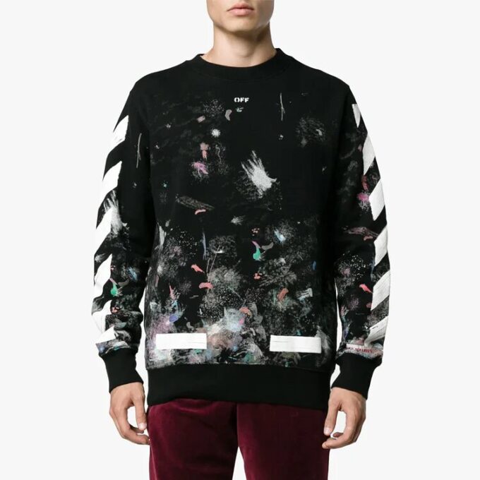Sudadera Galaxy Brushed Print «Black»
