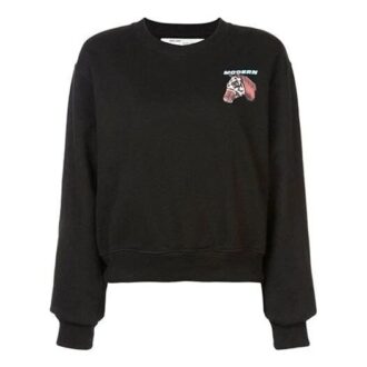 Sudadera holgada de algodón Off-White con logotipo de caballo